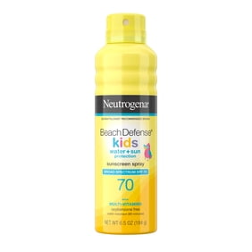 Neutrogena Beach Defense SPF 70 Kids Sunscreen Spray, Beach Essentials Body Sun Care, 6.5 oz