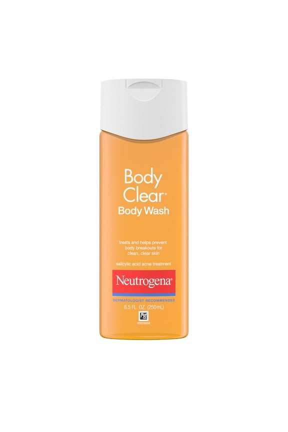 Body Clear Acne Body Wash, Salicylic Acid Acne Treatment for Body, 8.5 fl oz