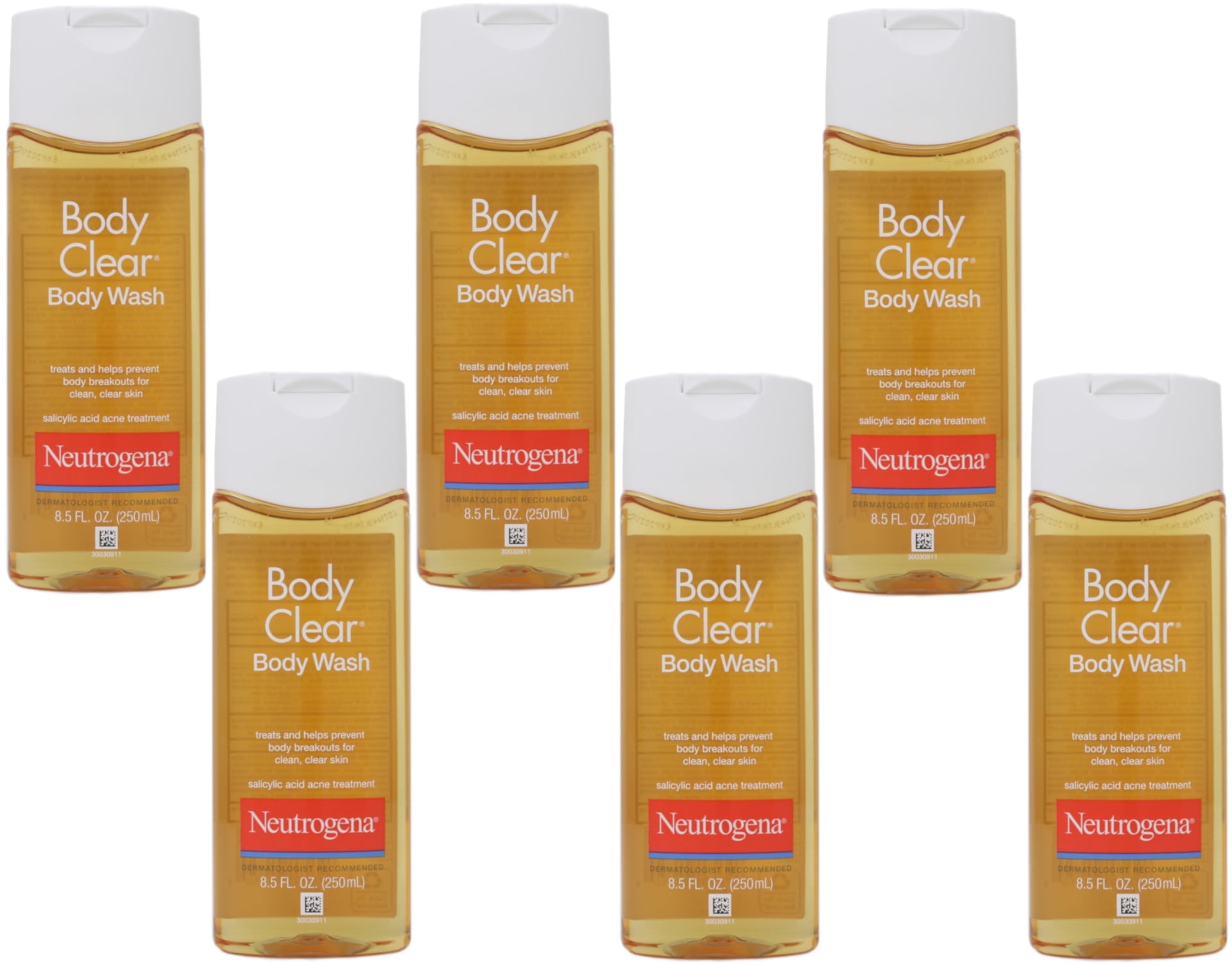 Neutrogena Body Clear Body Wash For Clean And Clear Skin - 8.5 Oz, 6 Pack