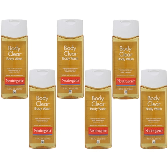 Neutrogena Body Clear Body Wash For Clean And Clear Skin - 8.5 Oz, 6 Pack