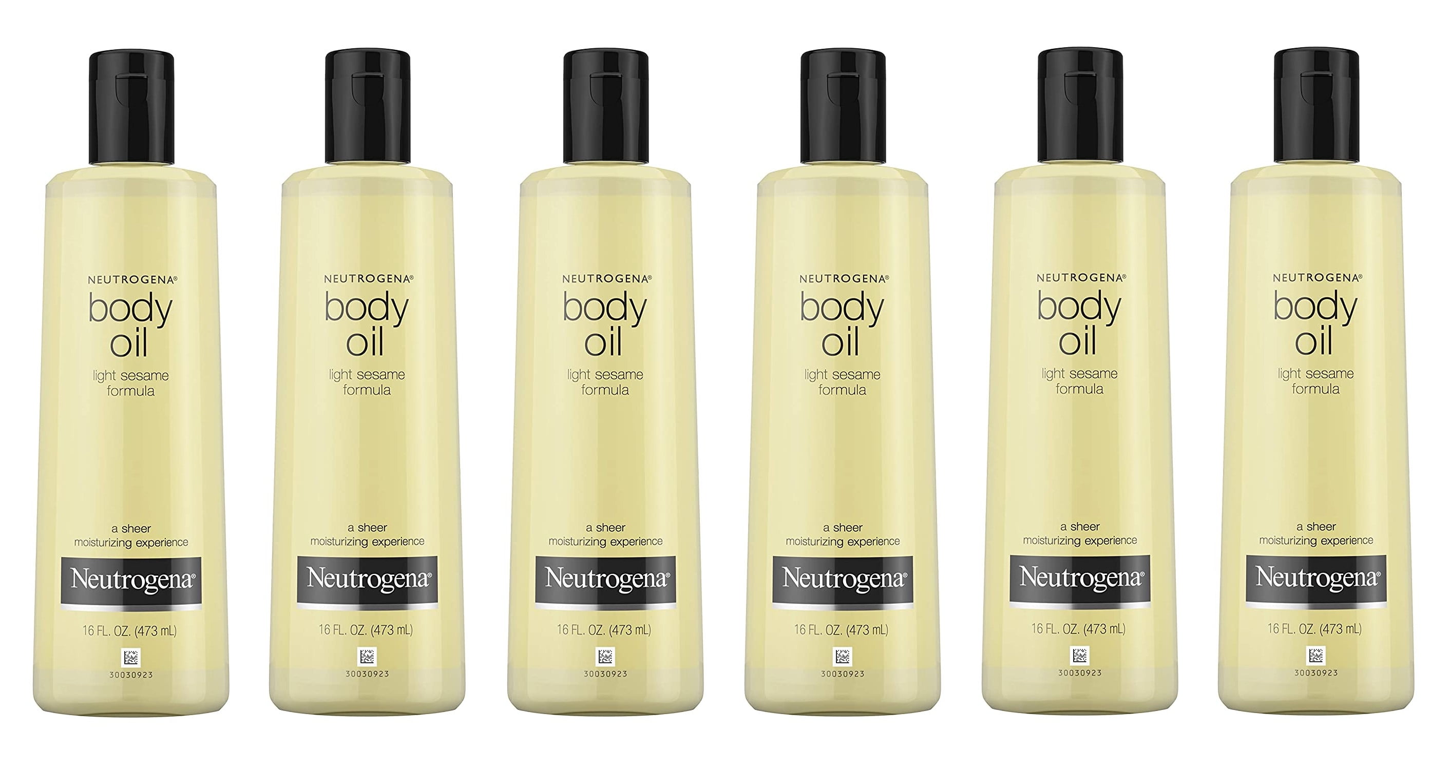 Neutrogena Body Oil Light Sesame Formula, Original, 16 oz (Pack of 6)