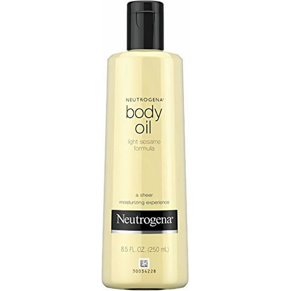 Neutrogena Body Oil Light Sesame Formula, Original 8.5 oz, Pack of 2