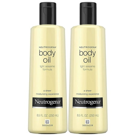 Neutrogena Body Oil Light Sesame Formula, Original, 8.5 oz (Pack of 2)