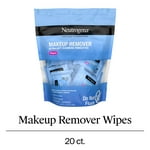 Neutrogena Makeup Remover Wipes Singles, Individually Wrapped Face Wipes, Daily Facial Cleanser Towelettes, Gently Removes Oil & Makeup, Alcohol-Free Makeup Wipes, 20 ct