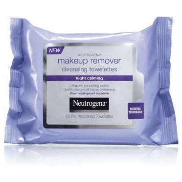 Neutrogena, Cleansing Night Calming Makeup Remover Cleansing Towelettes, 25 ct (Pack of 2)