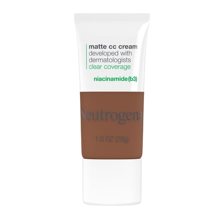 Neutrogena Clear Coverage Flawless Matte CC Cream, Cinnamon, 1 oz