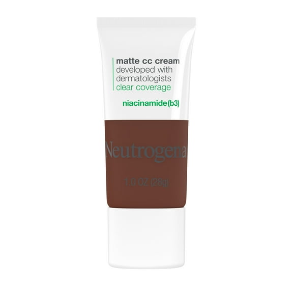 Neutrogena Clear Coverage Flawless Matte CC Cream, Sienna, 1 oz
