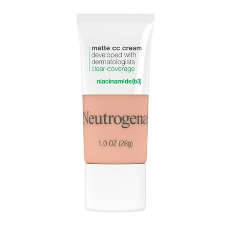 Neutrogena Clear Coverage, Flawless Matte CC Cream, Vanilla 3.0, 1 oz (28 g)