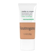 Neutrogena Clear Coverage Flawless Matte CC Cream, Wheat, 1 oz