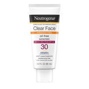 Neutrogena Clear Face Liquid Lotion Sunscreen with SPF 30, 3 fl. oz