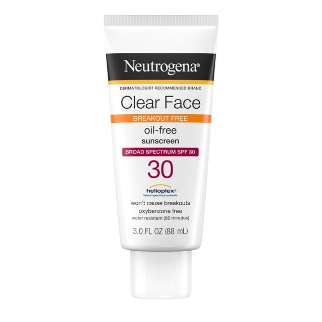 Neutrogena Clear Face Liquid Lotion Sunscreen with SPF 30, 3 fl. oz