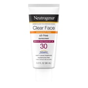 Neutrogena Clear Face Sunscreen for Acne-Prone Skin SPF 30, 3 fl. oz
