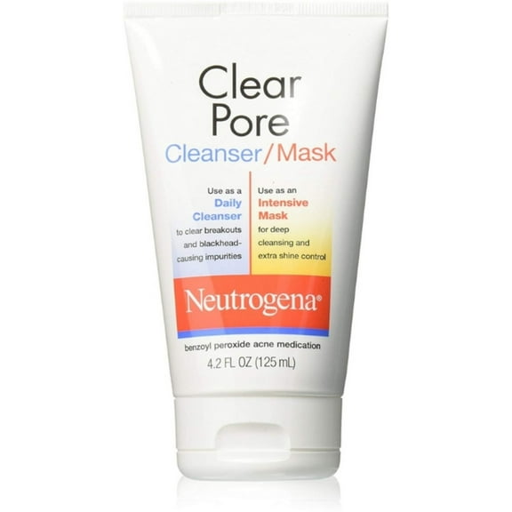 Neutrogena Clear Pore Cleanser/Mask 4.20 oz (Pack of 4)