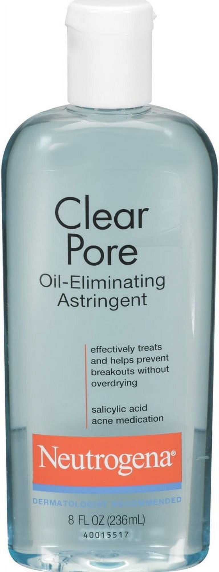 Neutrogena Clear Pore Oil-Eliminating Astringent 8 oz (Pack of 2)