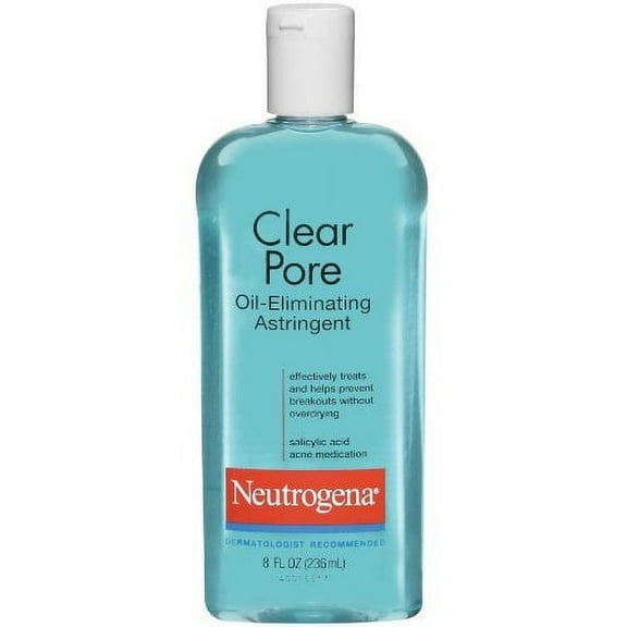 Neutrogena Clear Pore Oil Eliminating Astringent Prevent Acne Breakout, 8oz