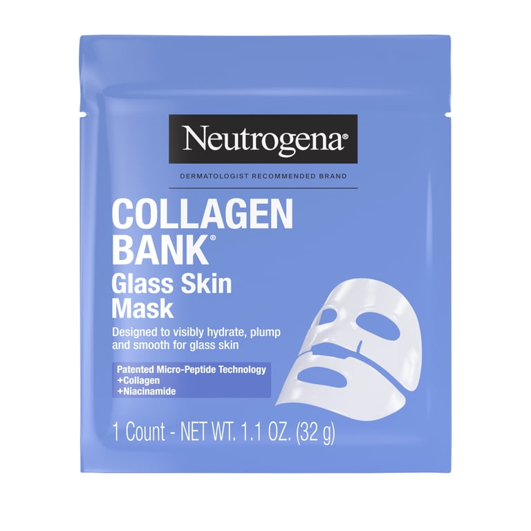 Neutrogena Collagen Bank Glass Skin Mask, 1 Count - Walmart.com