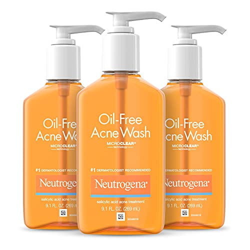 Neutrogena OilFree Acne Fighting Face Wash, Daily Cleanser with