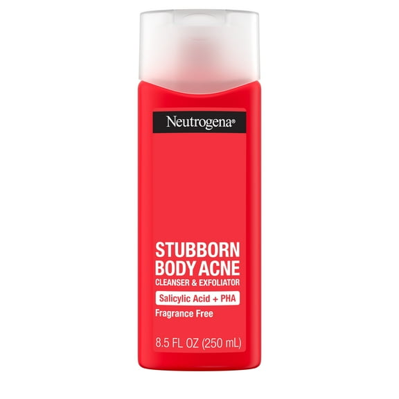 Neutrogena Acne Body Wash, Stubborn Acne Cleanser & Exfoliator, 8.5 oz