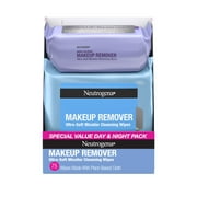 Neutrogena Day & Night Makeup Remover Cleansing Wipes, 3 x 25 Count