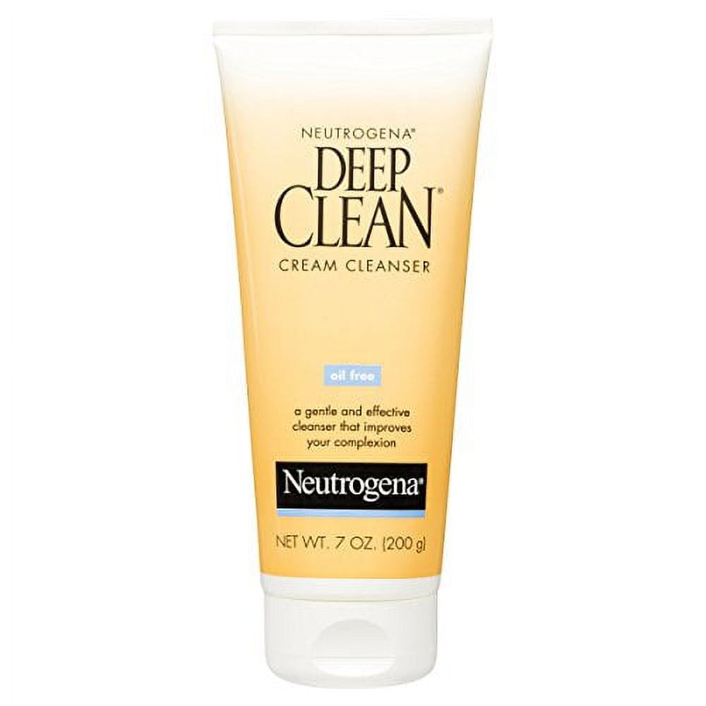 Neutrogena Deep Clean Cream Cleanser, 7 Fl. Oz (Pack of 4)