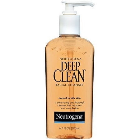 Neutrogena Deep Clean Facial Cleanser, For Normal to Oily Skin 6.7 fl oz