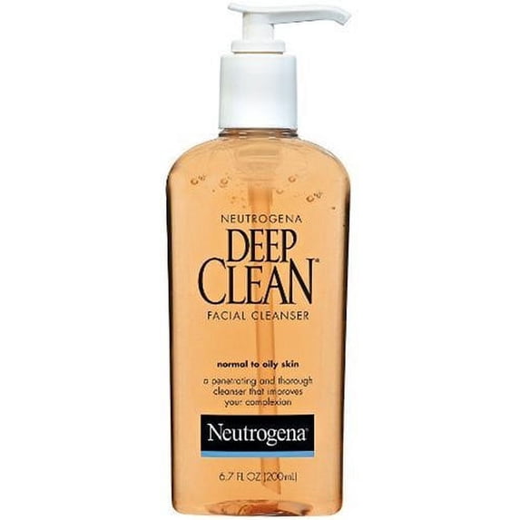 Neutrogena Deep Clean Facial Cleanser, For Normal to Oily Skin 6.7 fl oz