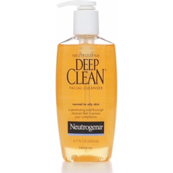 Neutrogena Deep Clean Facial Cleanser, Normal to Oily Skin 6.70 oz (Pack of 2)