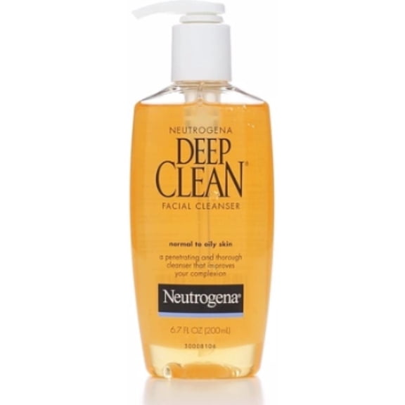 Neutrogena Deep Clean Facial Cleanser, Normal to Oily Skin 6.70 oz (Pack of 2)