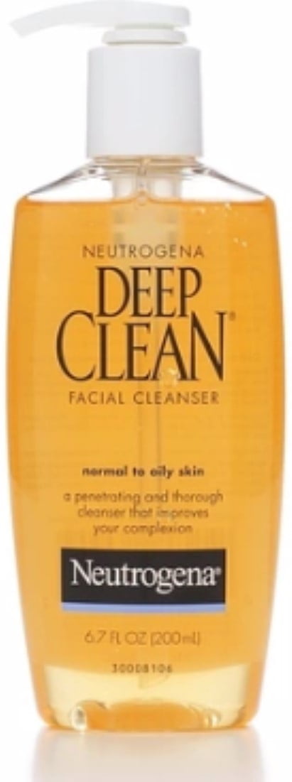 Neutrogena Deep Clean Facial Cleanser, Normal to Oily Skin 6.70 oz (Pack of 4)
