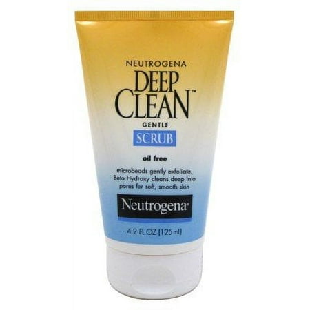 Neutrogena Deep Clean Gentle Daily Facial Scrub, Oil-Free Cleanser, 4.2 fl. Oz