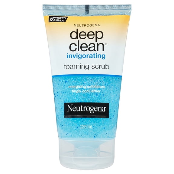 Neutrogena Deep Clean Invigorating Foaming Face Scrub with Glycerin, 4.2 oz