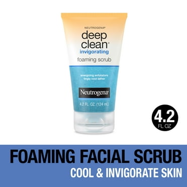 Neutrogena Deep Clean Invigorating Foaming Gel Face Scrub, 4.2 fl. oz
