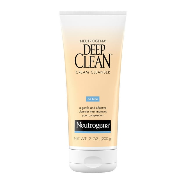 Neutrogena Deep Clean Oil-Free Daily Facial Cream Cleanser, 7 fl. oz