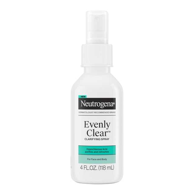 Sol Acid Neutrogena Evenly Clear Clarifying Spray, Hypochlorous Acid , 4 fl. oz ...