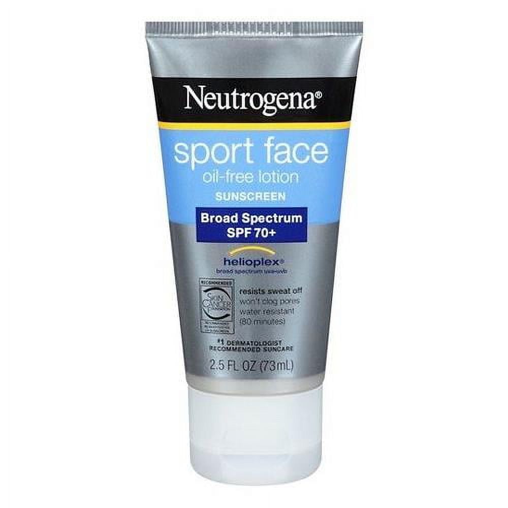 Neutrogena Face Lotion Sunscreen Broad Spectrum SPF 70+, 2.5oz, 3-Pack