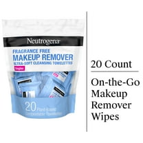 Neutrogena Fragrance-Free Makeup Remover Face Wipe Singles, 20 Ct