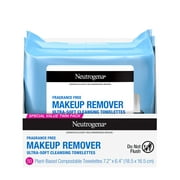 Neutrogena Fragrance Free Makeup Remover Wipes, Face Cleansing Towelettes, 25 Count, 2 Pack