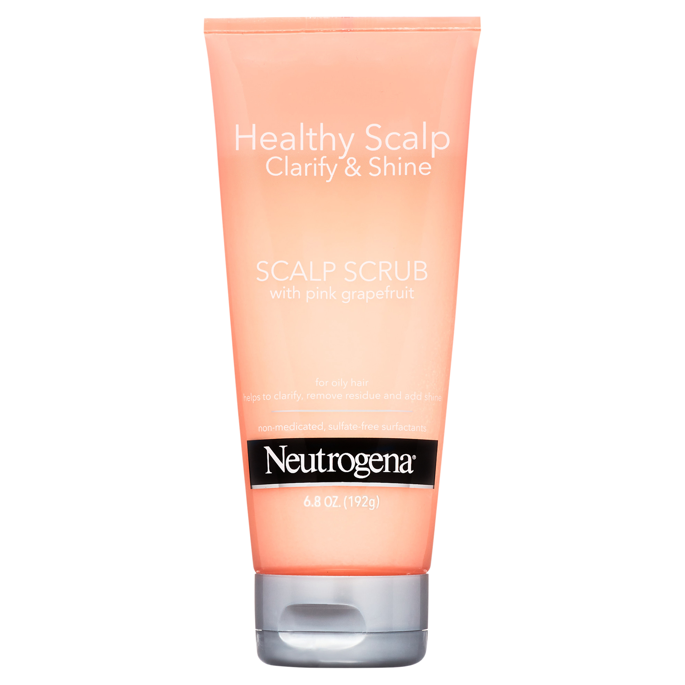 Neutrogena Healthy Scalp Clarify and Shine Scalp Scrub with Pink Grapefruit, for Exfoliating, Clarifying, Cleaner Hair, Hair Mask, Vitamin C, 6.8 fl. oz. - image 1 of 10