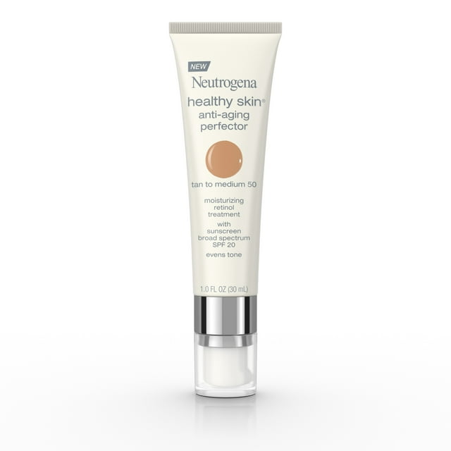 Neutrogena Healthy Skin Anti-Aging Moisturizer, Tan/Medium, 1 fl. oz