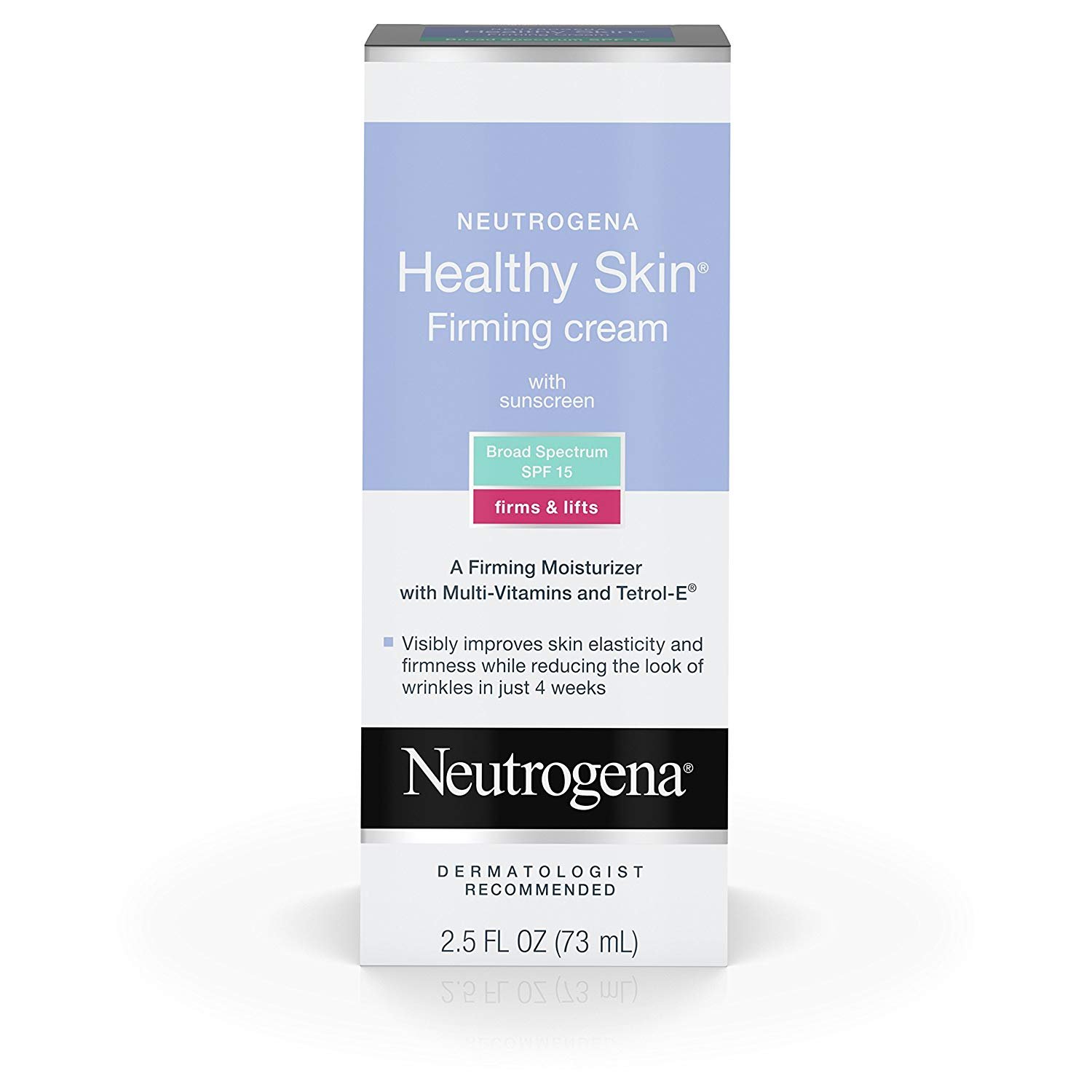 Neutrogena Healthy Skin Firming Cream with SPF 15 Sunscreen & Tetrol-E, Hypoallergenic & Non-Comedogenic Anti-Wrinkle Face Cream to Visibly Firm, Tighten & Lift Skin, 2.5 fl. oz - image 1 of 10