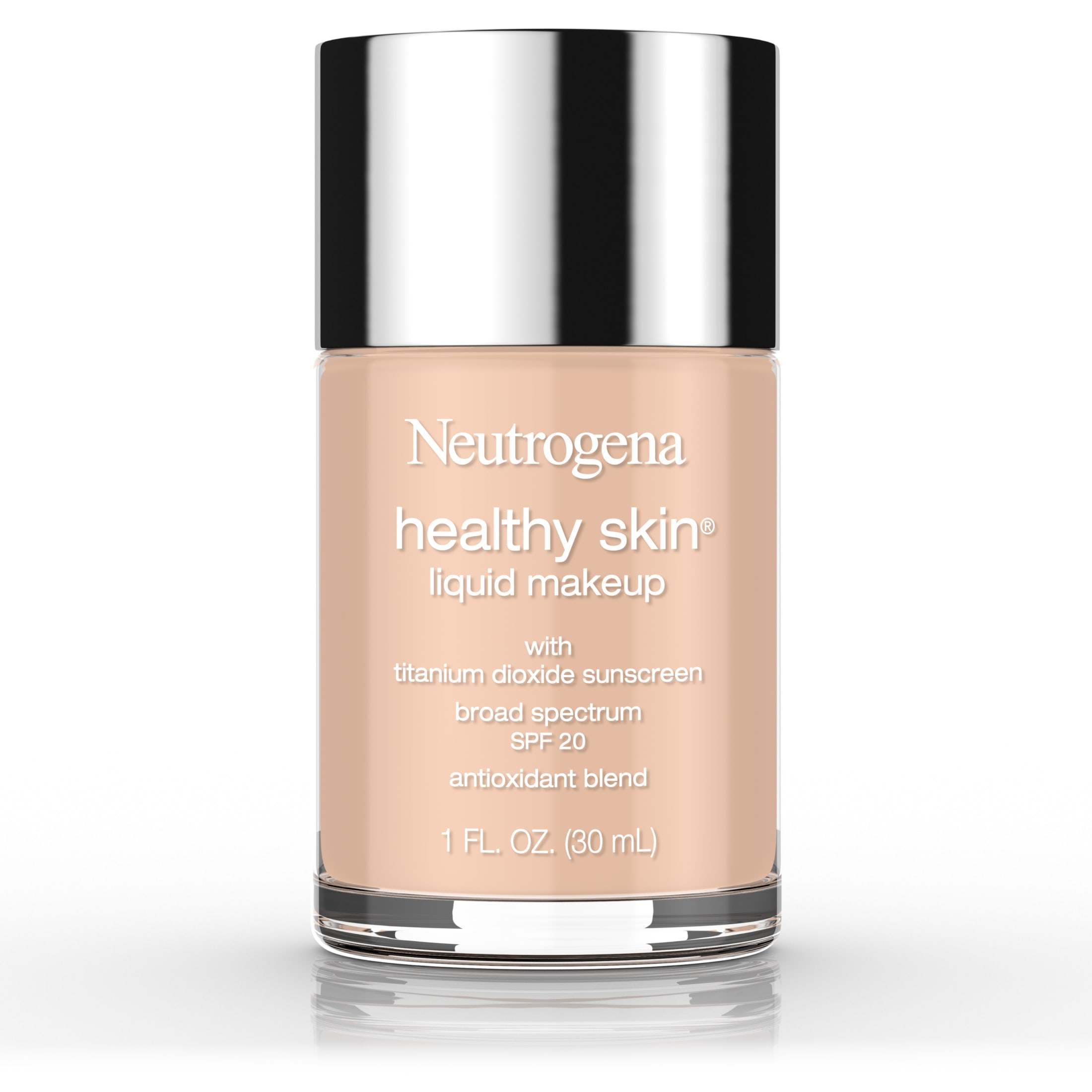 Neutrogena Healthy Skin Liquid Makeup Foundation, 50 Soft Beige, 1 fl. oz - image 1 of 17