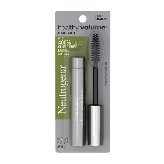 Neutrogena Healthy Volume Lash-Plumping Mascara, Black/Brown, 0.21 oz