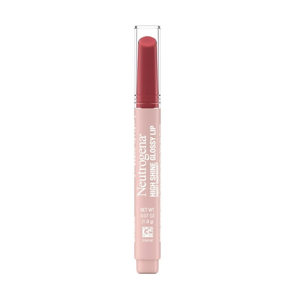 Neutrogena High Shine Glossy Lip with Vitamin E, Lip Gloss Makeup, Sweet Raspberry, .07 oz