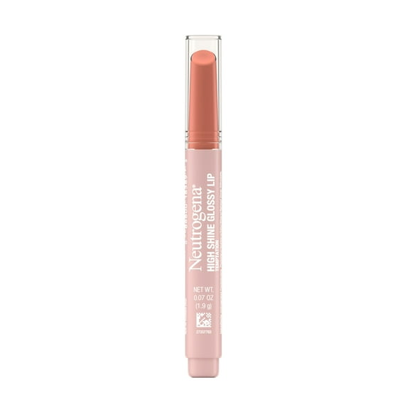 Neutrogena High Shine Glossy Lip with Vitamin E, Lip Gloss Makeup, Temptation, 0.07 oz