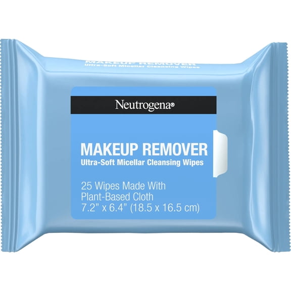 Neutrogena Hydrating 99.3 % Makeup Remover Cleansing Wet Towelettes, 25 ct