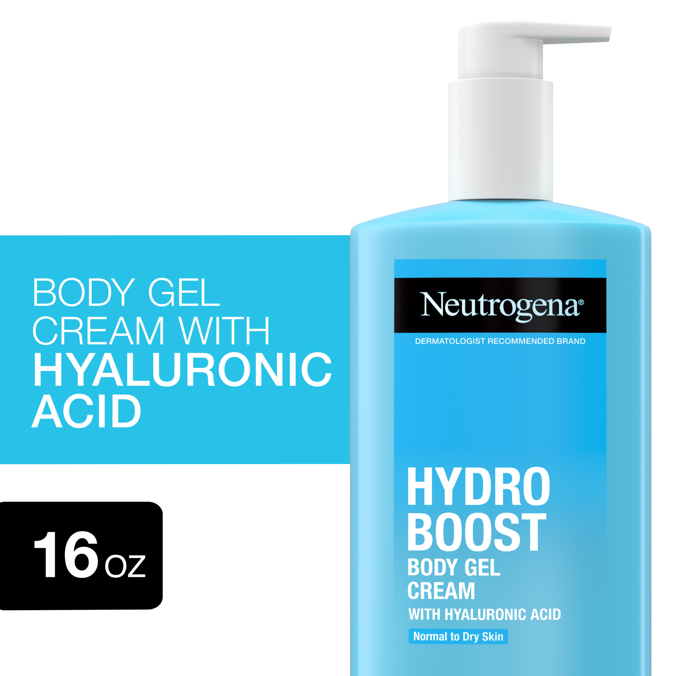 Neutrogena Hydro Boost Body Gel Cream with Hyaluronic Acid, 16 oz - image 1 of 11