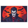 thumbnail image 1 of Washable Cute Cartoon Entrance Mat, Wear-Resistant Bats Halloween Outside Decorations for Porch Black Cape Comic Style Durable Welcome Door Mats, Decoration for Indoor Outdoor 19.7x31.5inch, 1 of 5