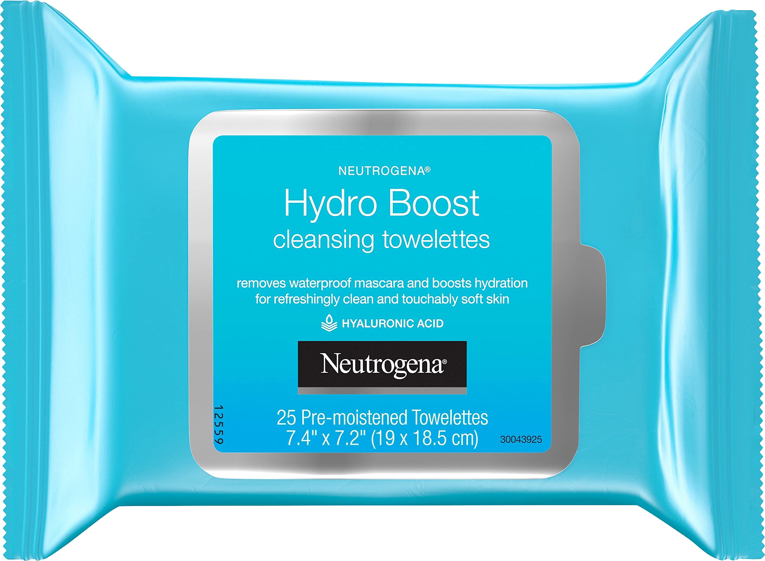 Neutrogena Hydro Boost Facial Cleansing Wipes, 25 Ea, 25Count