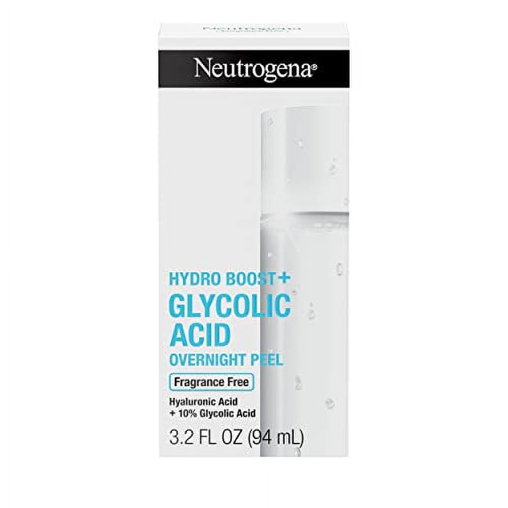 Neutrogena Hydro Boost+ Glycolic Acid Overnight Peel, Face Peel with