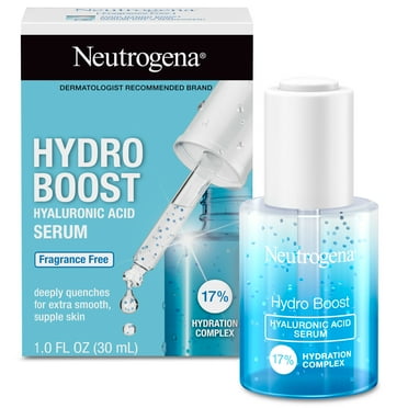 Neutrogena Hydro Boost Hyaluronic Acid Face Serum, Fragrance Free, 1 oz